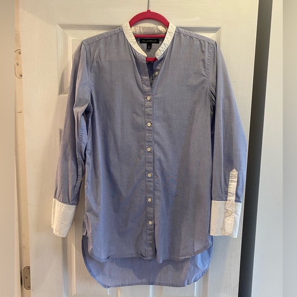 ❤️4/$40 SALE! ❤️ Banana Republic Cuffed Tunic Dress Shirt - Picture 2 of 6
